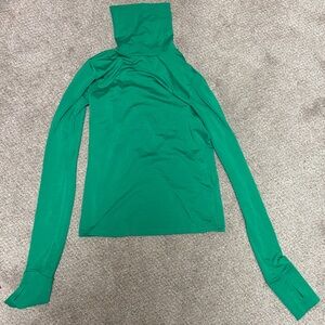 MARELLA Vibrant Green Turtleneck Top